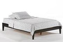 Night & Day Platform Bed Twin / Chocolate Basic Wood Platform Bed